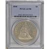 Image 3 : 1846 S$1 AU58 PCGS. Original pearl-gray surfaces with 