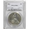 Image 1 : 1864 S$1 PR61 PCGS. Moderately reflective beneath silv 
