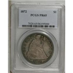 1872 S$1 PR65 PCGS. Doubled Reverse Die. This reverse 