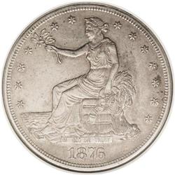 1876-CC S$1 Doubled Die Reverse AU58 NGC. FS-014. Type 