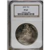Image 3 : 1875 T$1 PR67 NGC. Type One Reverse, identified by the 