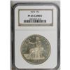 Image 3 : 1875 T$1 PR65 Cameo NGC. Type Two Reverse. Delicate bu 
