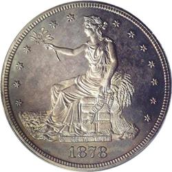 1878 T$1 PR64 ANACS. The 1878 is the first entry in a 