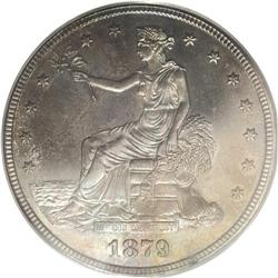 1879 T$1 PR64 PCGS. Fully struck and well preserved wi 