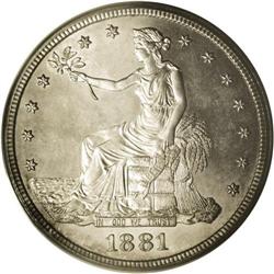 1881 T$1 PR65 Cameo PCGS. This year saw a limited proo 