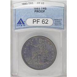 1883 T$1 PR62 ANACS. A moderately reflective and boldl 