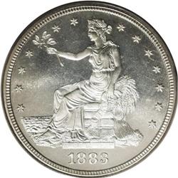 1883 T$1 PR67 PCGS. As the 1884 and 1885 proof Trade d 