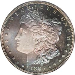 1885 S$1 PR67 S NGC. Awarded the coveted Star designa 