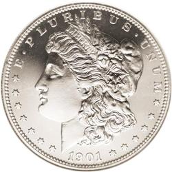 1901 S$1 PR66 Cameo NGC. The brilliant obverse on its 