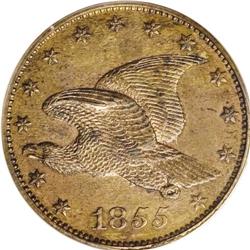 1855 P1C Flying Eagle Cent, Judd-168 Original, Pollock 