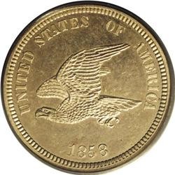 1858 P1C Flying Eagle Cent, Judd-202, Pollock-245, R.5 