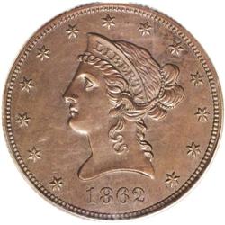 1862 $10 Ten Dollar, Judd-297, Pollock-355, 356, Low R 