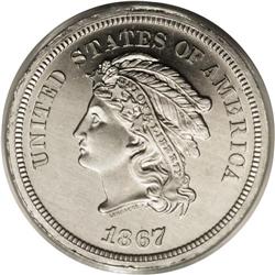 1867 5C Five Cents, Judd-561, Pollock-622, R.5, PR65 C 