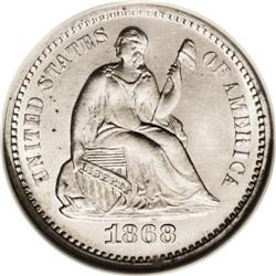 1868 H10C Half Dime, Judd-638, Pollock-710, Low R.6, P 