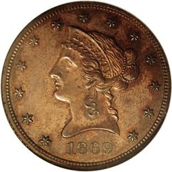 1869 $10 Ten Dollar, Judd-781, Pollock-866, High R.7, 