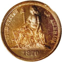 1870 10C Ten Cents, Judd-833, Pollock-923, High R.6, P 