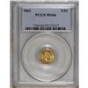 Image 3 : 1862 G$1 MS66 PCGS. Honey-gold color and effulgent min 