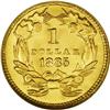 Image 2 : 1885 G$1 MS67 S NGC. In lower Mint State grades, this 
