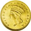 Image 1 : 1889 G$1 MS67 NGC. This magnificent gold type coin has 