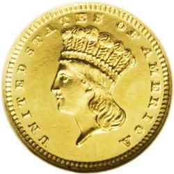 1887 G$1 PR64 Ultra Cameo NGC. The Guide Book reports 