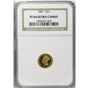 Image 3 : 1887 G$1 PR64 Ultra Cameo NGC. The Guide Book reports 
