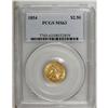 Image 1 : 1854 $2 1/2 MS63 PCGS. Select and nicely struck, this 
