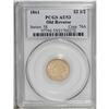 Image 1 : 1861 $2 1/2 Old Reverse, Type One AU53 PCGS. A well st 