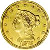 Image 1 : 1875 $2 1/2 AU50 PCGS. The 1875 date, regardless of de 