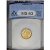 Image 1 : 1888 $2 1/2 MS63 ANACS. Select and well struck with pl 