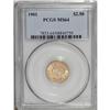 Image 1 : 1901 $2 1/2 MS64 PCGS. Choice and sharply struck, this 