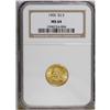 Image 1 : 1905 $2 1/2 MS64 NGC. A luscious lemon-yellow near-Gem 