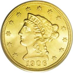 1906 $2 1/2 MS66 PCGS. This piece would make an excell 