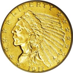 1911-D $2 1/2 MS62 PCGS. The 1911-D Indian quarter eag 