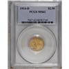 Image 1 : 1914-D $2 1/2 MS62 PCGS. Solidly struck and satiny wit 