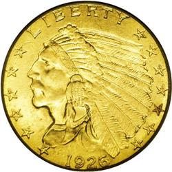 1926 $2 1/2 MS65 PCGS. A sharply struck and highly lus 