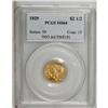 Image 1 : 1929 $2 1/2 MS64 PCGS. A solidly struck wheat-gold nea 