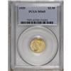 Image 3 : 1929 $2 1/2 MS65 PCGS. Mint-green and peach color with 