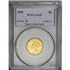Image 1 : 1854 $3 AU55 PCGS. Light highpoint wear appears on eac 