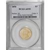 Image 1 : 1856 $3 AU55 PCGS. A trace of highpoint wear keeps thi 