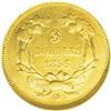 Image 2 : 1856-S $3 AU53 NGC. Breen-6356. The scarce Small S var 