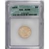 Image 1 : 1874 $3 AU58 ICG. Typically struck with minor highpoin 