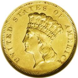 1878 $3 AU58 NGC. Excluding such exotic patterns as th 