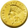 Image 1 : 1878 $3 MS61 NGC. This attractive gold type coin has r 