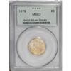Image 3 : 1878 $3 MS63 PCGS. Another example of this plentiful i 