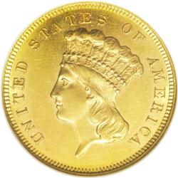 1886 $3 MS61 NGC. Although the mintage of this issue f 