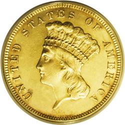 1888 $3 MS63 ANACS. Only 5,000 business strike 1888 th 