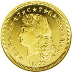 1879 $4 Flowing Hair, Judd-1635, Pollock-1833, R.3 PR6 