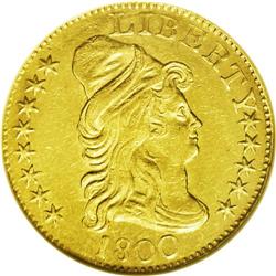 1800 $5 --Damaged--ANACS. AU55 Details. Miller-43, Bree 