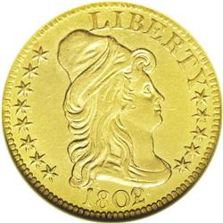 1802/1 $5 --Scratched--ANACS. AU53 Details. Breen-6440, 