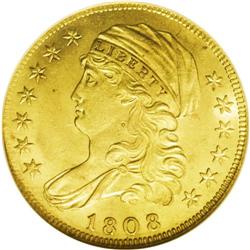 1808/7 $5 MS63 NGC. Close Date. Breen-6455, BD-2, High 